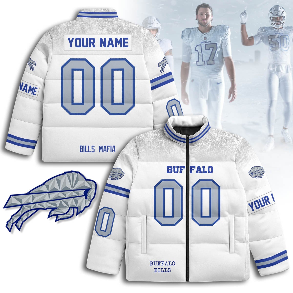 Custom Buffalo Bills Rivalry Series Puffer Jacket