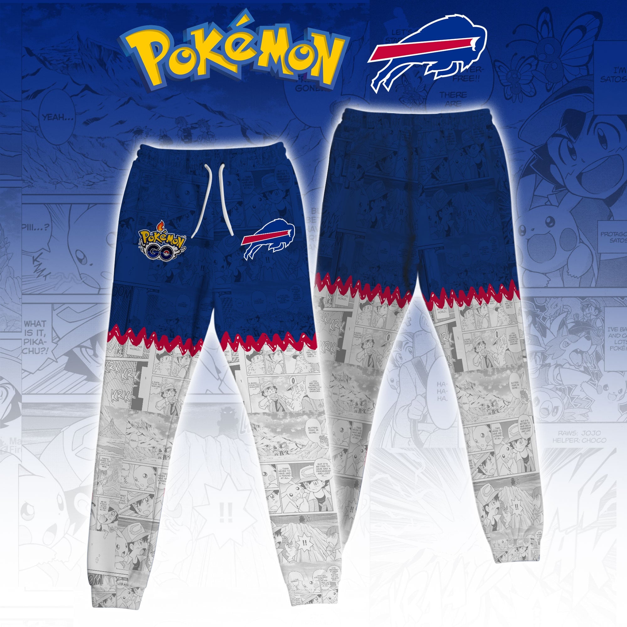 .BUF Bills Special Pokemon Limited Edition Hoodie
