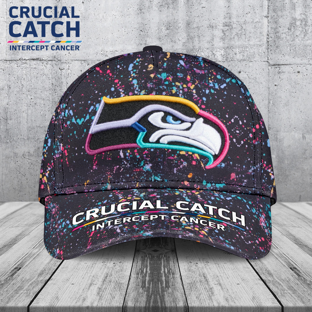 Seattle Seahawks Crucial Catch 2025 Classic Cap
