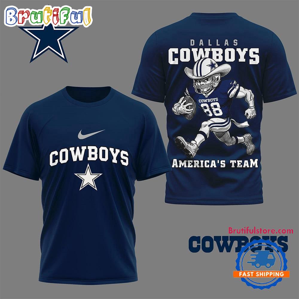 Dallas Cowboys 2025 NFL Nation Gear All Over Print Shirt