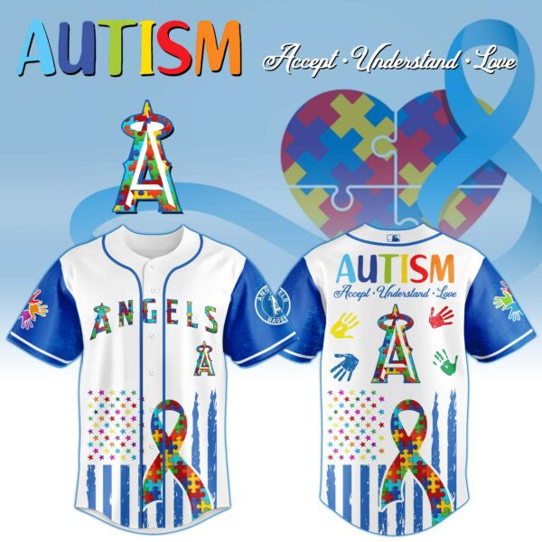 Los Angeles Angels × Special Autism Awareness Month Limited Edition Jersey