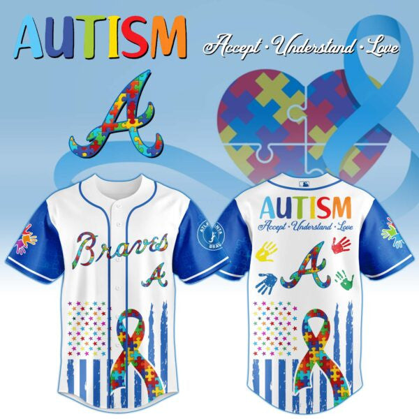 Atlanta Braves × Special Autism Awareness Month Limited Edition Jersey