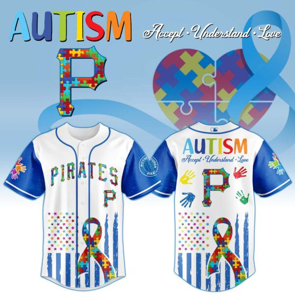 Pittsburgh Pirates × Special Autism Awareness Month Limited Edition Jersey