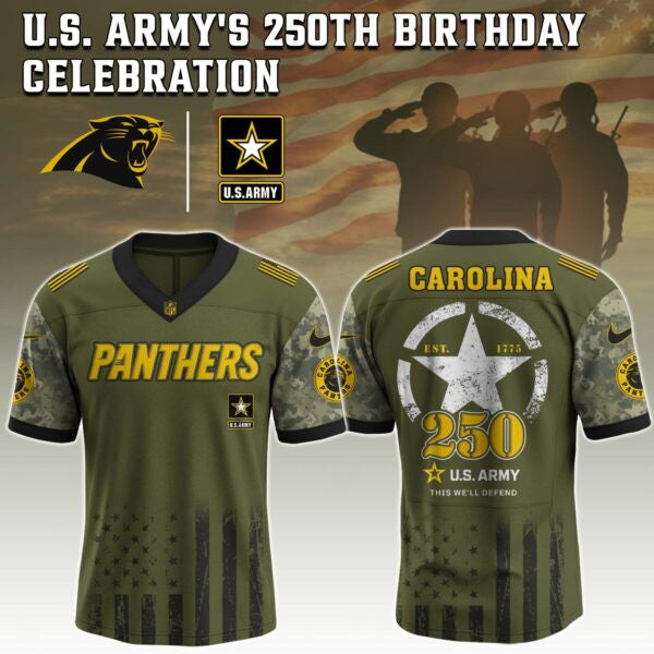 Carolina Panthers NFL x U.S. ARMY'S 250TH Birthday Special Edition Jersey