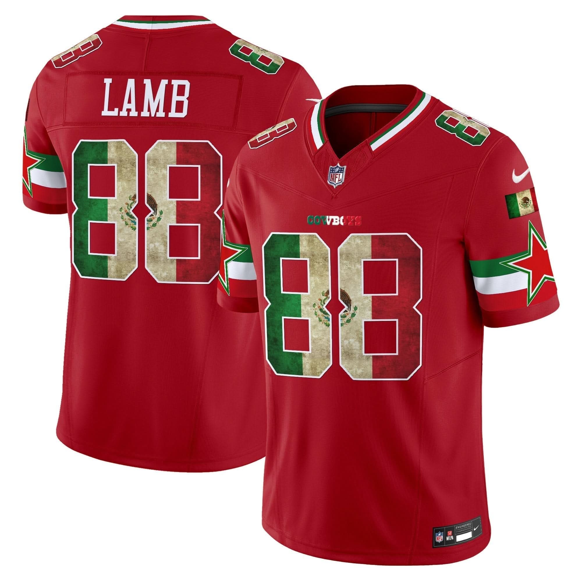 Dallas Cowboys Mexico Vapor Limited Jersey V3 - All Stitched