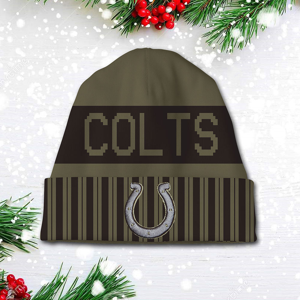 Indianapolis Colts 2025 Salute to Service Beanie Hat